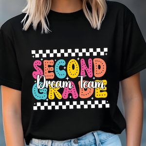 Second Grade Dream Team Svg Png ,First day of School Svg,2nd Grade Teacher, Back To School Svg,Teacher Team Shirts svg Files For Cricut