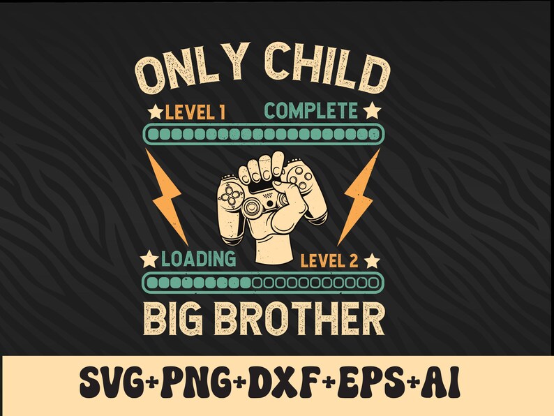 Level up Big Brother Loading PNG SVG, Gaming Pregnancy Announcement ...