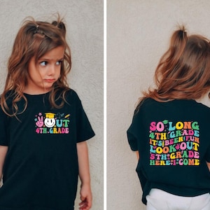 So Long 4th Grade Svg Png,4th Grade Graduation Shirt svg,5th Grade Here I Come,4th Grade Grad Svg,Last Day of School Svg 4th Grade Graduate