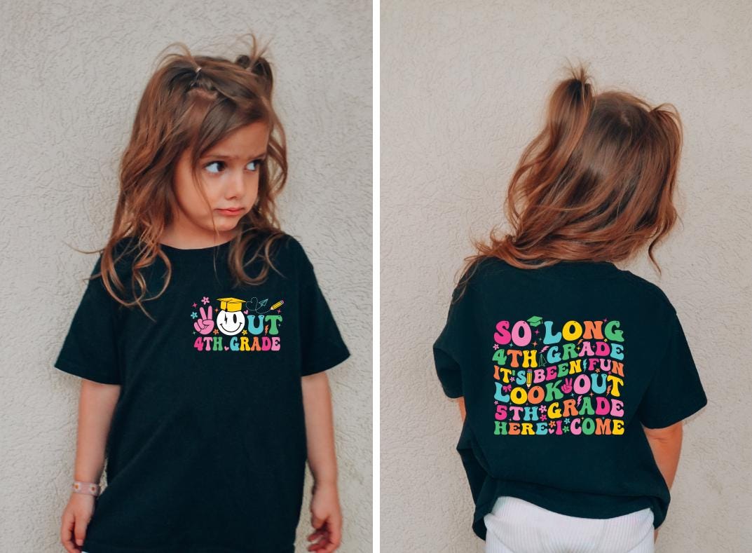 So Long 4th Grade Svg Png,4th Grade Graduation Shirt svg,5th Grade Here I Come,4th Grade Grad Svg,Last Day of School Svg 4th Grade Graduate