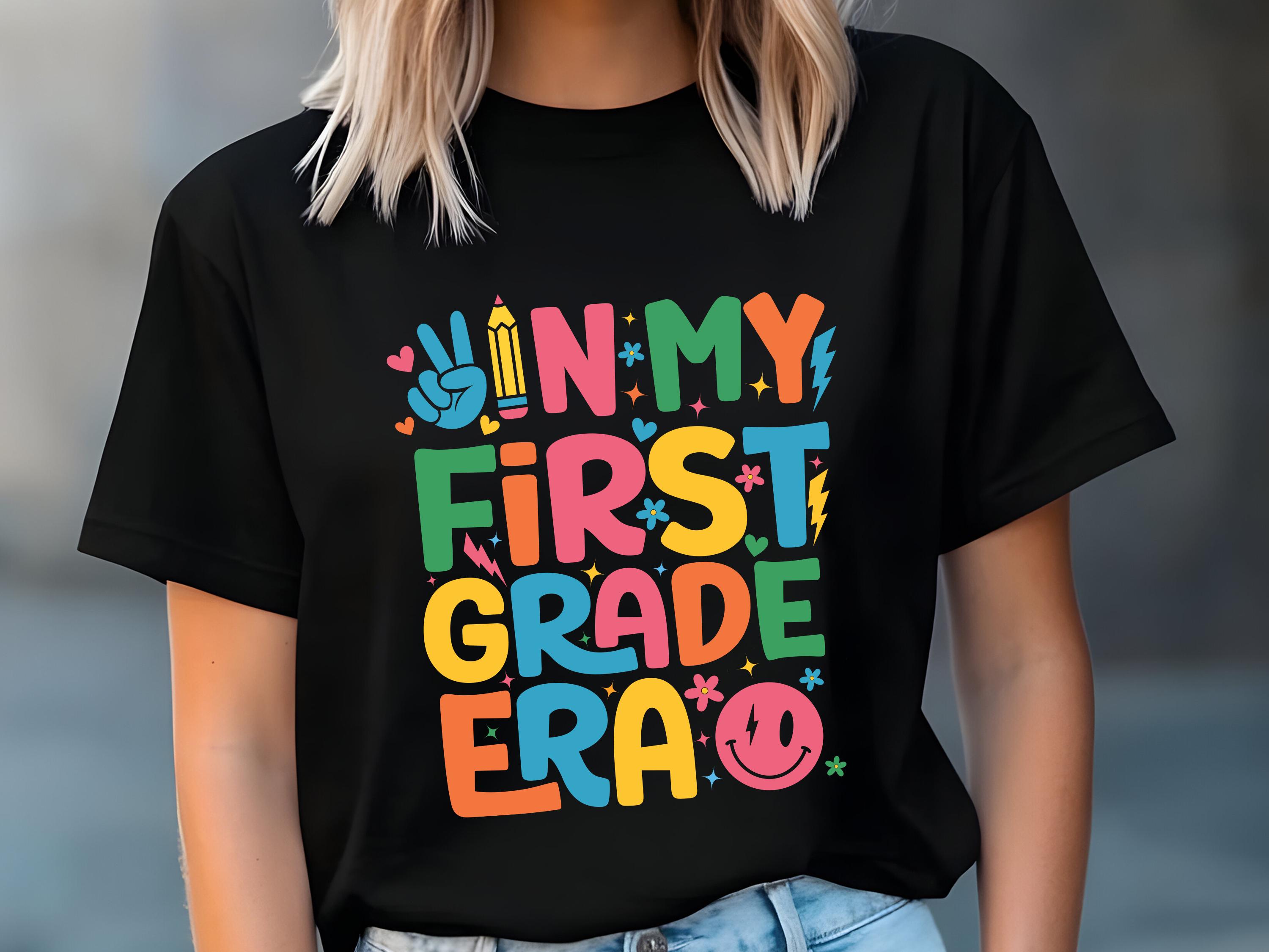 In My First Grade Era Svg Png, Happy First Day of 1st Grade Png,Back to School Gift Teacher Student png,Retro 1st Grade Teacher Png