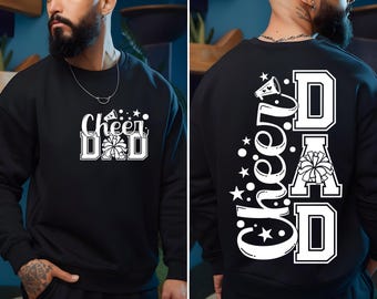 Cheer Dad SVG PNG | Proud Cheer Dad Shirt Design | Cheerleader Dad Life Svg | Game Day Spirit Sublimation | Cricut Silhouette Cut File