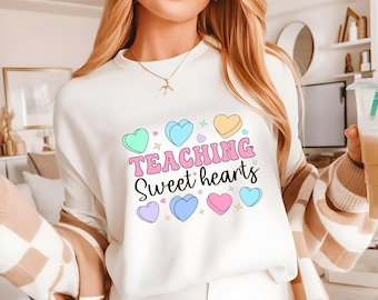 Retro Teacher Valentines PNG, Teaching Sweethearts SVG (Digital Download)