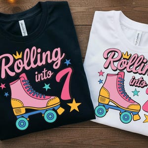 This Little Princess Rolling Into 7 Svg Png,7th Birthday Roller Skates Design,Rolling Into My Birthday Svg Cricut Files,Sublimation Download