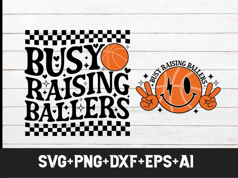 Busy Raising Ballers Svg Png, Basketball Mom Svg, Front Back Pocket ...