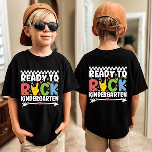 Ready To Rock Kindergarten Svg Png,Back to school Svg,Rock Kindergarten Png ,Happy First Day Of School Shirt png Svg Files For Cricut