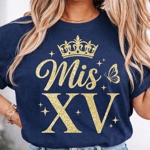 Mis XV SVG PNG Bundle, Quinceañera 15th Birthday Girl Design, Quince Squad Crown Latina Party Cricut Cut File image 11