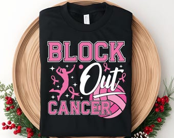 Block Cancer Volleyball Svg,Breast Cancer Awareness Svg,Volleyball Breast Cancer Svg,Block Cancer Png,Pink Out Volleyball Png Svg for cricut