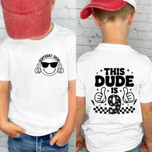 This Dude Is 9 Svg,9th Birthday Boy Svg,Dude I'm 9 Svg Png,9 Years Old Svg,Toddler Birthday,Boys Birthday,Happy Dude Png Cricut Sublimation