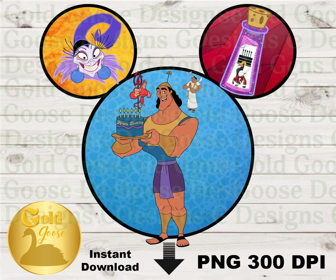 Neon Emperor's New Grove Llama Potion Kronk Cuzco Yzma Digital Download ...