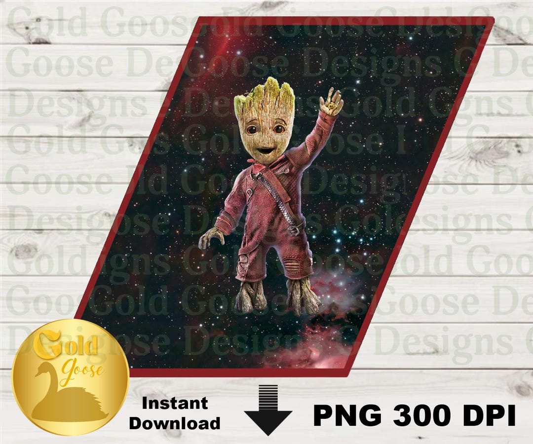 Neon Guardian Inspired Galaxy Hero Groot Digital Download, Gamora Star ...
