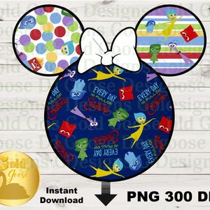 Emotions inside out inspired anger disgust joy sadness, Digital Download, cosplay, park bounding, instant download, E