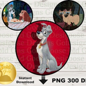 Puppy love lady and the tramp dogs spagetthi dinner meatball kiss Download digital, cosplay, park bounding, download instantâneo, 3