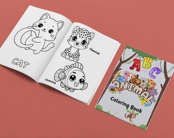 ABC Animal Coloring Book for Kids - Fun Alphabet Learning with Animals, Educational Coloring Pages for Toddlers and Preschoolers
