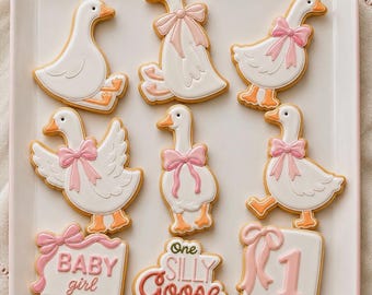 Silly Goose Baby Shower Cookie Cutters, 11 styles, 3.5-6in, Durable and Heat Resistant