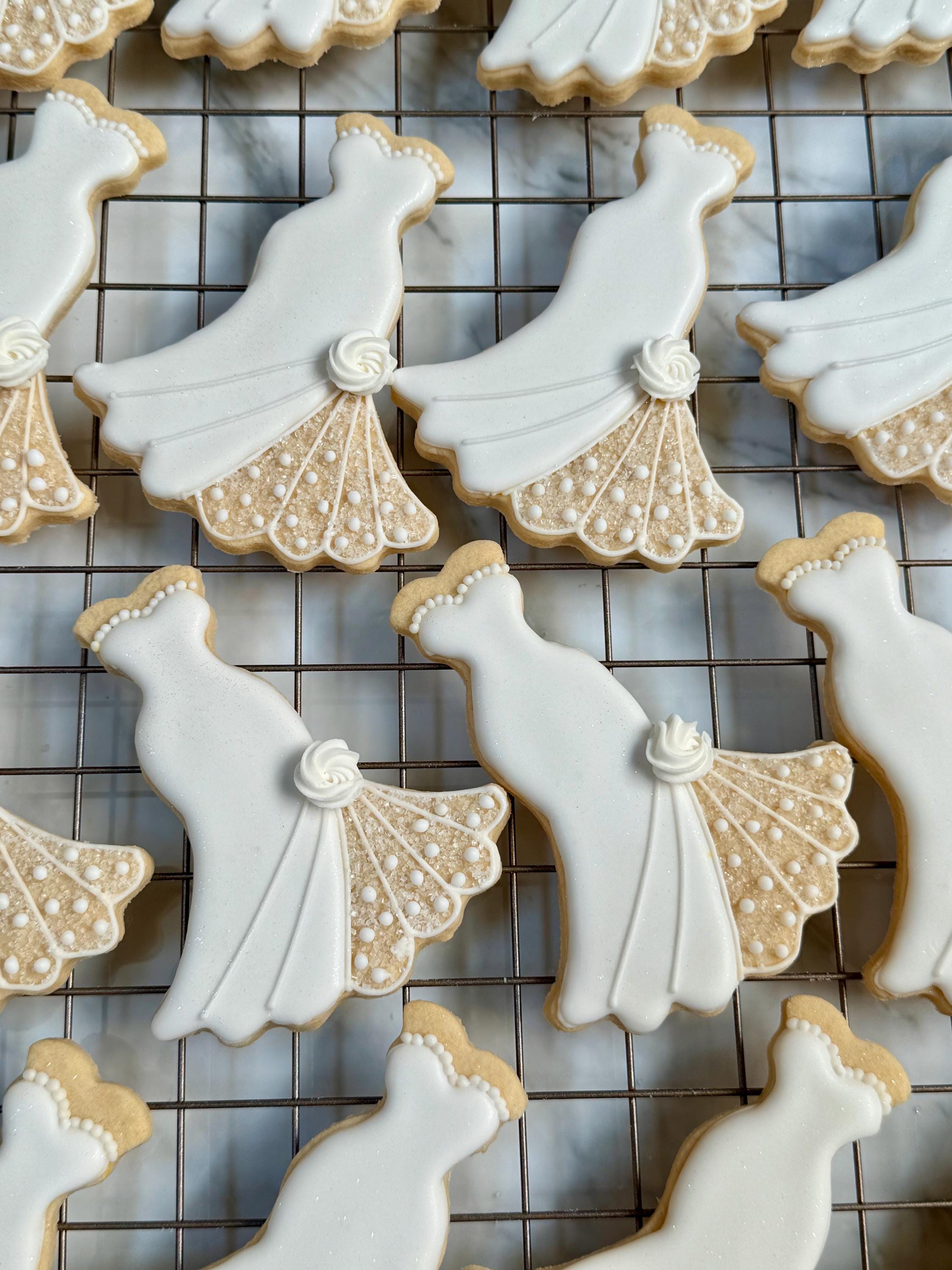 cadbury purple bridesmaid dresses debenhams Timeless Pure Gold Wedding Cookies  Occasion Cookies