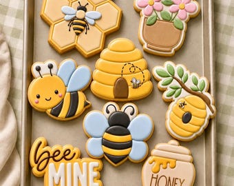 Bee Cookie Cutters, Bumblebee Cookie Cutters, 8 Styles Available, 3.5-6in, Durable and Heat Resistant