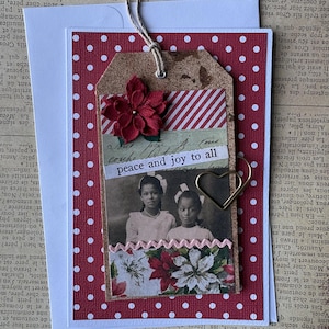 NEW Handmade Shipping Tag Christmas Card