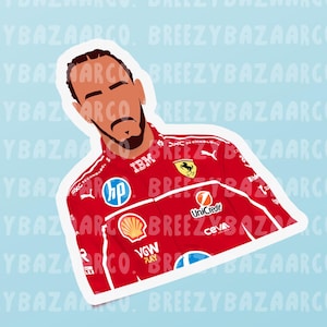 Lewis Hamilton Inspired Sticker - Lewis Hamilton Fan Sticker, Formula 1 Sticker, Sticker For Kindle - BreezyBazaarCo