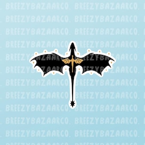 Tairn And Andarna Dragon's Inspired Sticker - Fourth Wing Inspired Sticker, Bookish Inspired Sticker  - BreezyBazaarCo