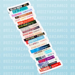Colleen Hoover Inspired Sticker - CoHo Book&#39;s Sticker, Contemporary Romance Book Inspired Sticker, Booktok Sticker - BreezyBazaarCo