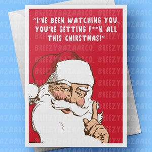 You 're Hols' all Weihnachtskarte - Rude Weihnachtskarte, Lustige Weihnachtskarte, Rude Santa Weihnachtskarte - BreezyBazaarCo