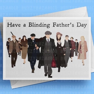 Tv Show Father&#39;s Day Card - Have a Blinding Father&#39;s Day Card, 1920s Tv Show Father&#39;s Day Card - BreezyBazaarCo