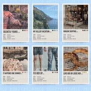 Tessa Bailey Inspired Poster Prints - Tessa Bailey Inspired Book Stack Print, Aesthetic Book Polaroid Print - BreezyBazaarCo