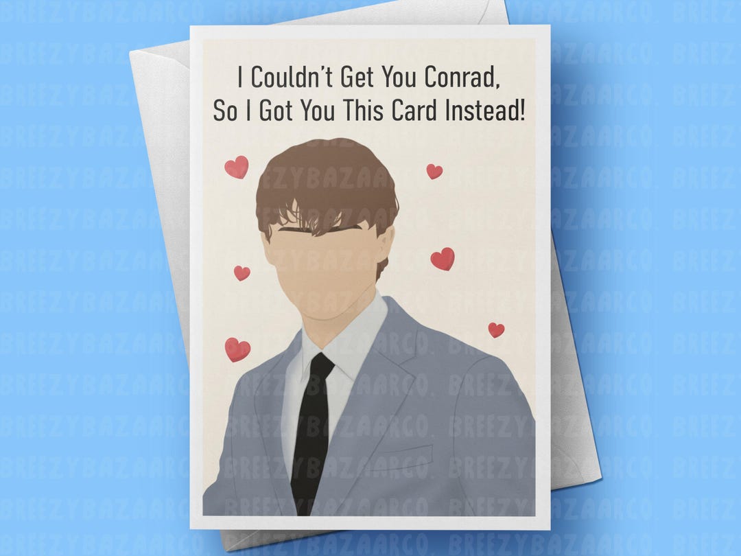 Christopher Briney Inspired Birthday Card - Conrad Fan Art