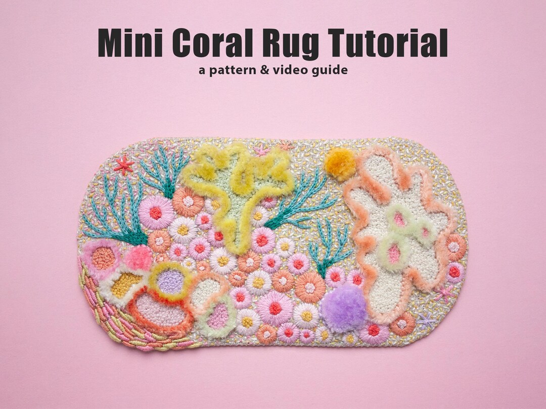 Pri Rugs Templete Miniature Dollhouse Rug PDF Tutorial - for Mini Embroidered Carpet ...