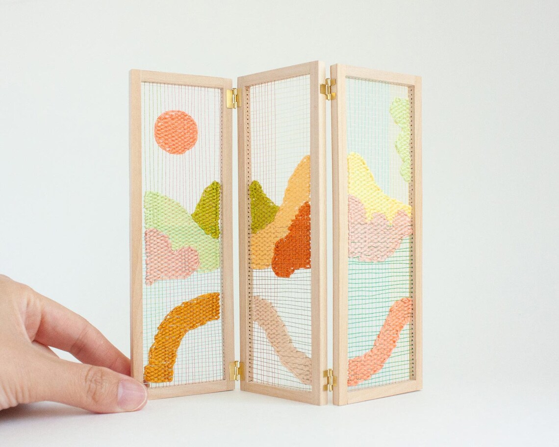 Miniature Dollhouse Folding Screen Tutorial PDF Download for | Etsy
