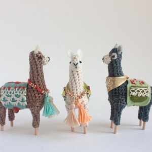 Mini Crochet Llama PDF Pattern amigurumi pattern for tiny dollhouse, alpaca llama gifts, crochet pdf pattern, dollhouse miniatures image 5