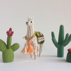 Mini Crochet Llama PDF Pattern amigurumi pattern for tiny dollhouse, alpaca llama gifts, crochet pdf pattern, dollhouse miniatures image 6