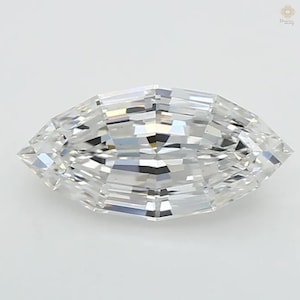 Laborgewachsener Diamant: Zehneckiger Marquise Dutch Step Cut, E VS1, IGI Zertifiziert