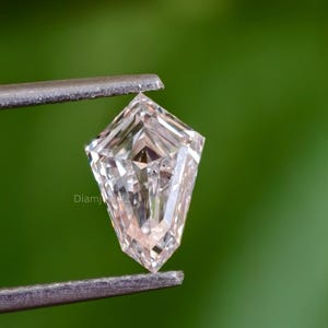 Unique and Rare 1.09 CT Shield Cut Lab Grown Diamond, E/VS Lab Created Loose Diamond, Custom Cut Diamond for Engagement Ring, Gift for Her