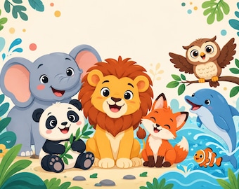 Busy Book Animali Bambini PDF Stampabile Pagine Attivita Educative