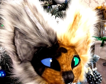 Therian mask, cat mask, fursuit, cospley