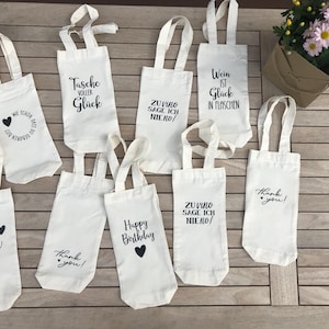 Sac à bouteille / sac à vin avec dictons à offrir