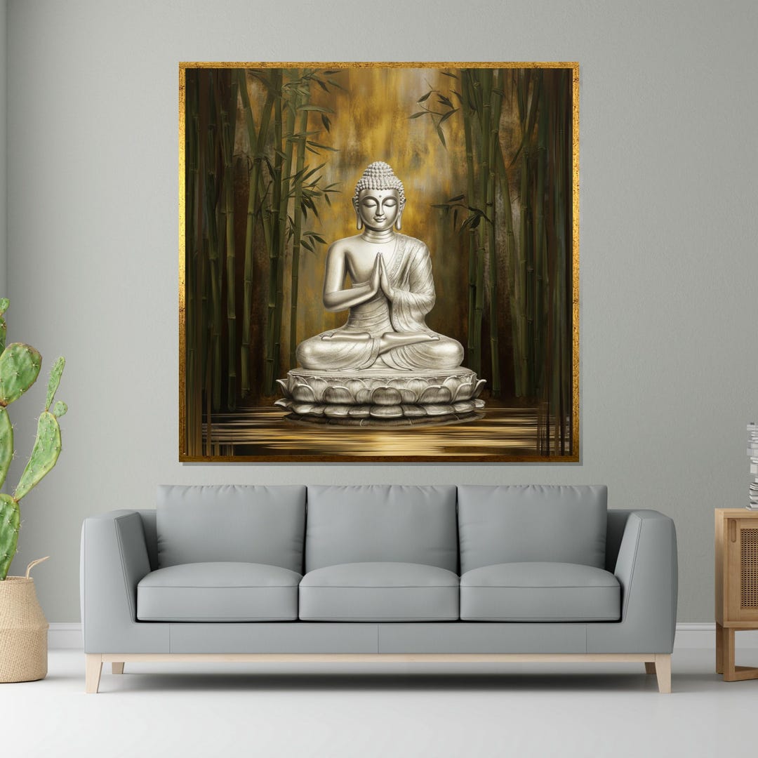 Tranquil Buddha Canvas, Zen Buddha Art, Peaceful Meditation Print, Wall ...