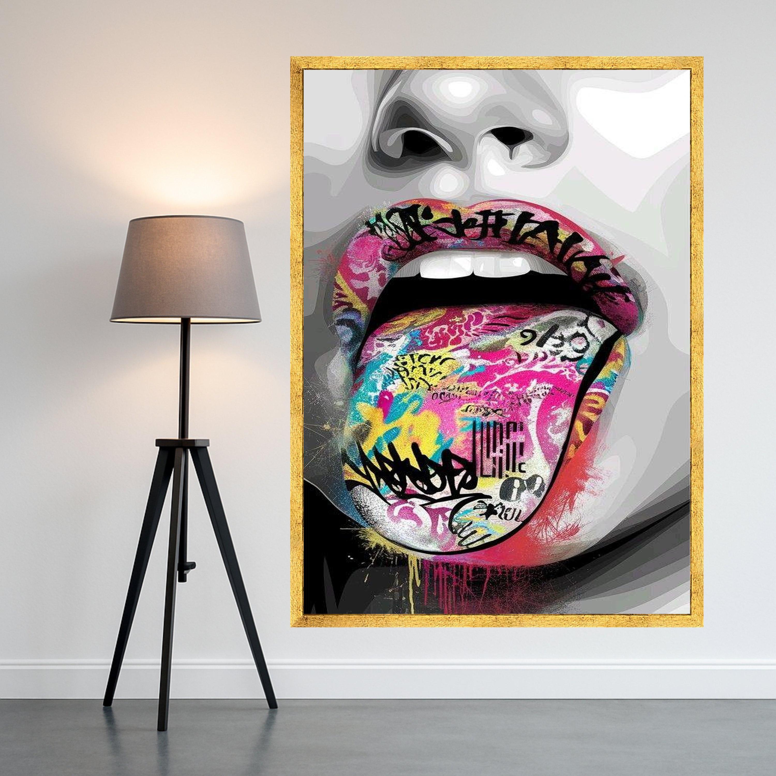 Graffiti Pop Art Canvas Print – Urban Street Wall Art – Modern