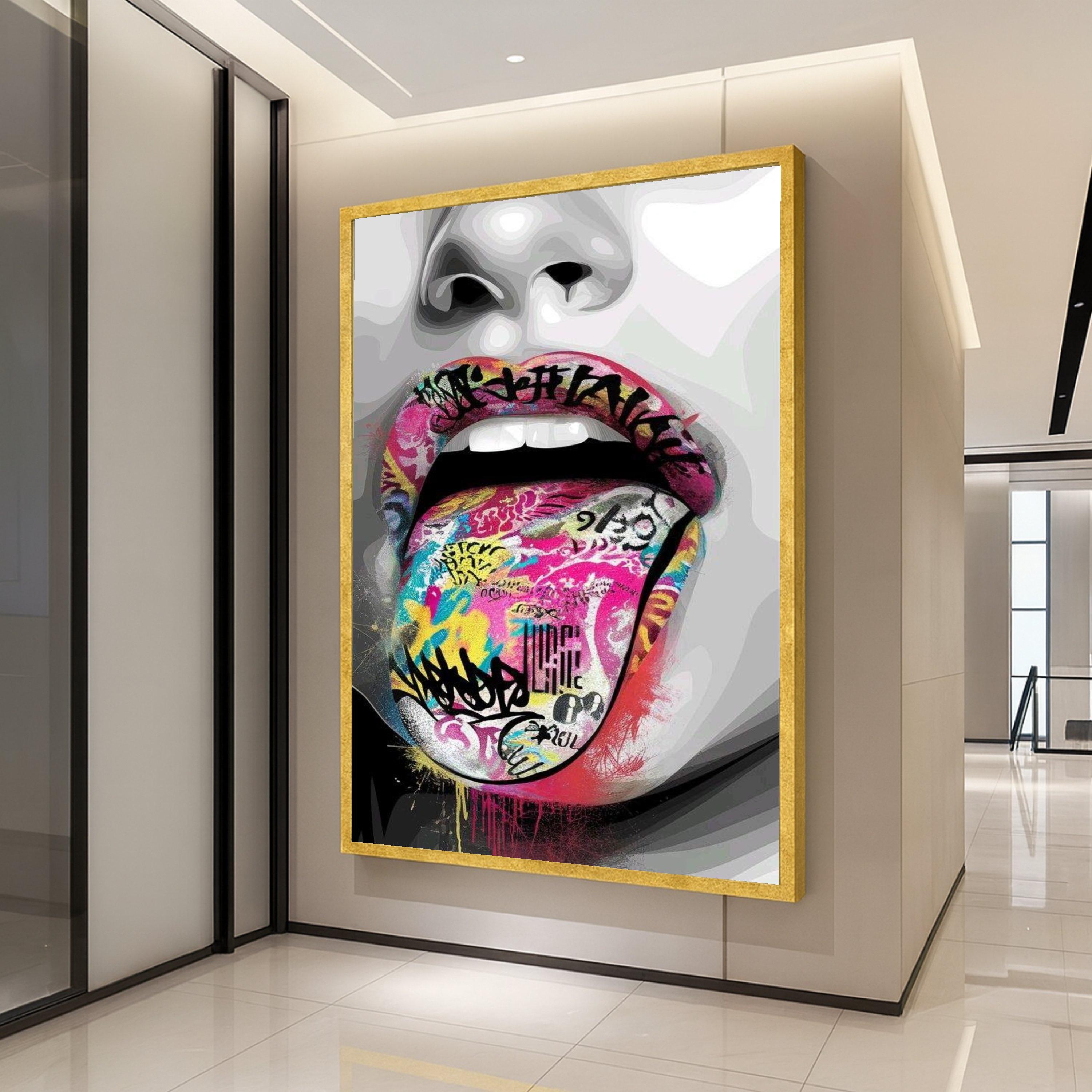 Graffiti Pop Art Canvas Print – Urban Street Wall Art – Modern