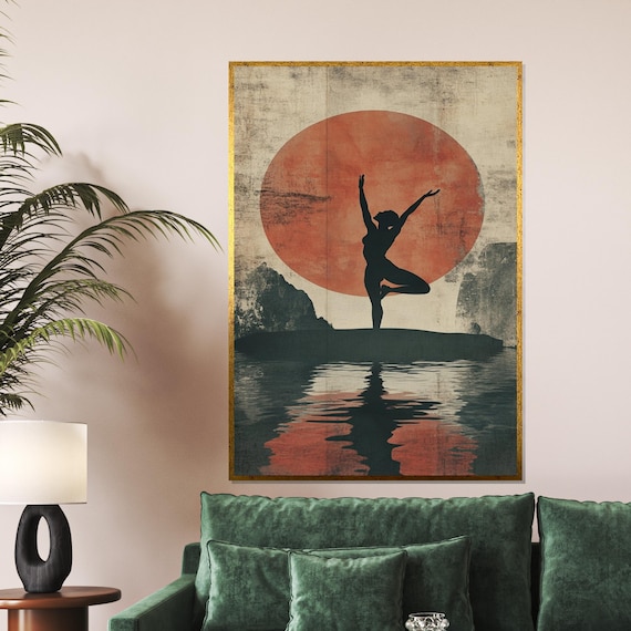 ヨガ キャンバス ウォールアート インスピレーション ナマステ 定義 キャンバスプリント ポジティブ 瞑想 キャンバス 絵画 ホーム ベッドルーム 壁 LZIMU 蓮の花 キャンバスウォールアート インスピレーション引用