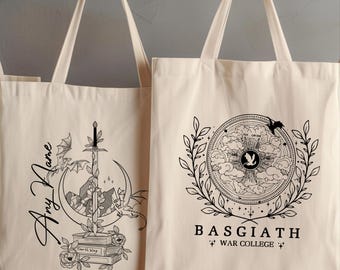 Basgiath War College Custom Einkaufstasche - Duales Design