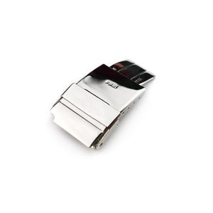 20mm Silver Deployment Buckle/Clasp for Rubber Strap Band Bracelet Compatible to the BRT watch (Pins + DIY Tool)