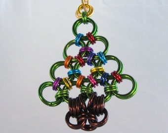 Chainmaille Christmas Tree Ornament