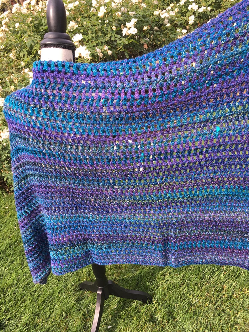 Wrap, Lap Blanket, Shawl, Crochet, Washable Etsy