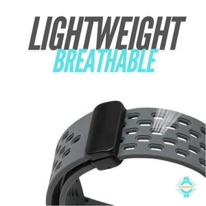 Magnetic Clasp Breathable Silicone Rubber Watch Strap