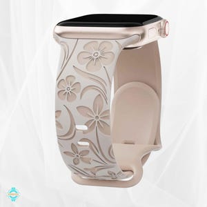 Wildflower Engrave Apple Watch Band1