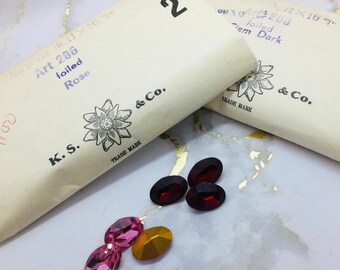 Vintage Swarovski 16/11mm oval, Art#4100 crystal, from 1950's, original 1 dozen packs, very good condition, gluing setting, decorative DIY