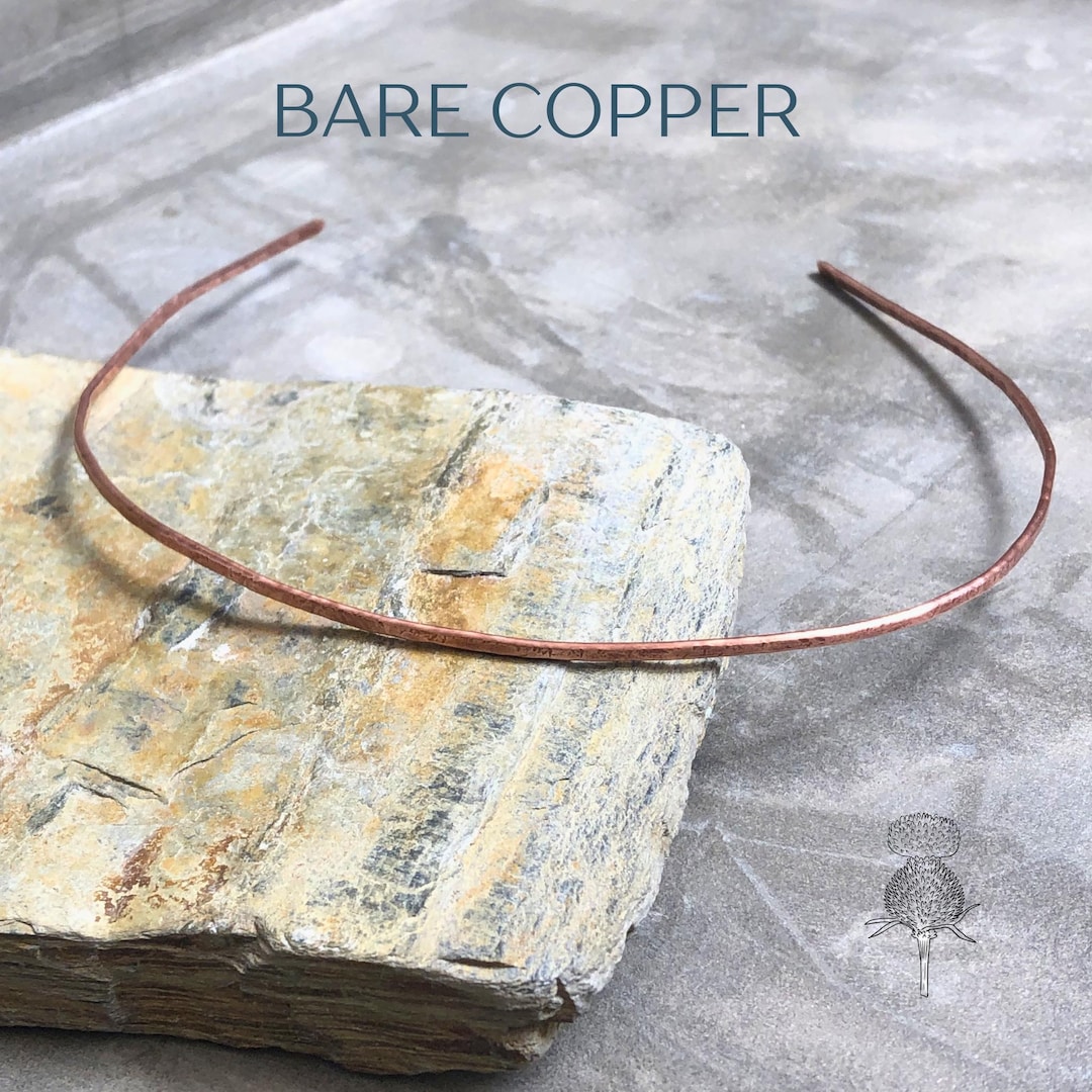 Thin Pure Copper Headband, Handmade Hair Accessory, Romantic Bridal ...